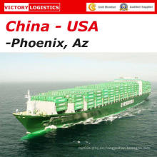 Transporte marítimo a la puerta de China a Phoenix, EE. UU.